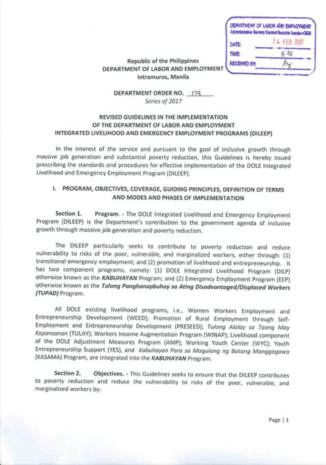 Department Order .